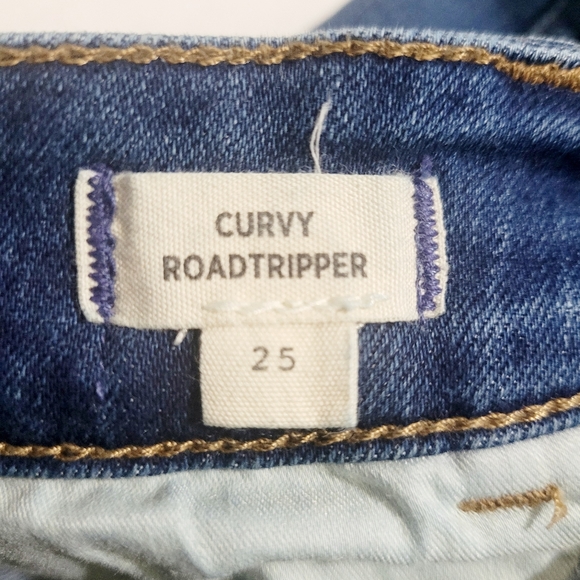 Madewell Curvy Roadtripper Jeans Women Size 25 Blue MidRise Skinny Stretch Denim - Picture 6 of 14